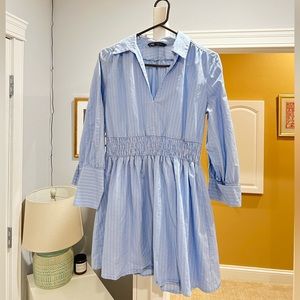 Zara Collared Striped Dress